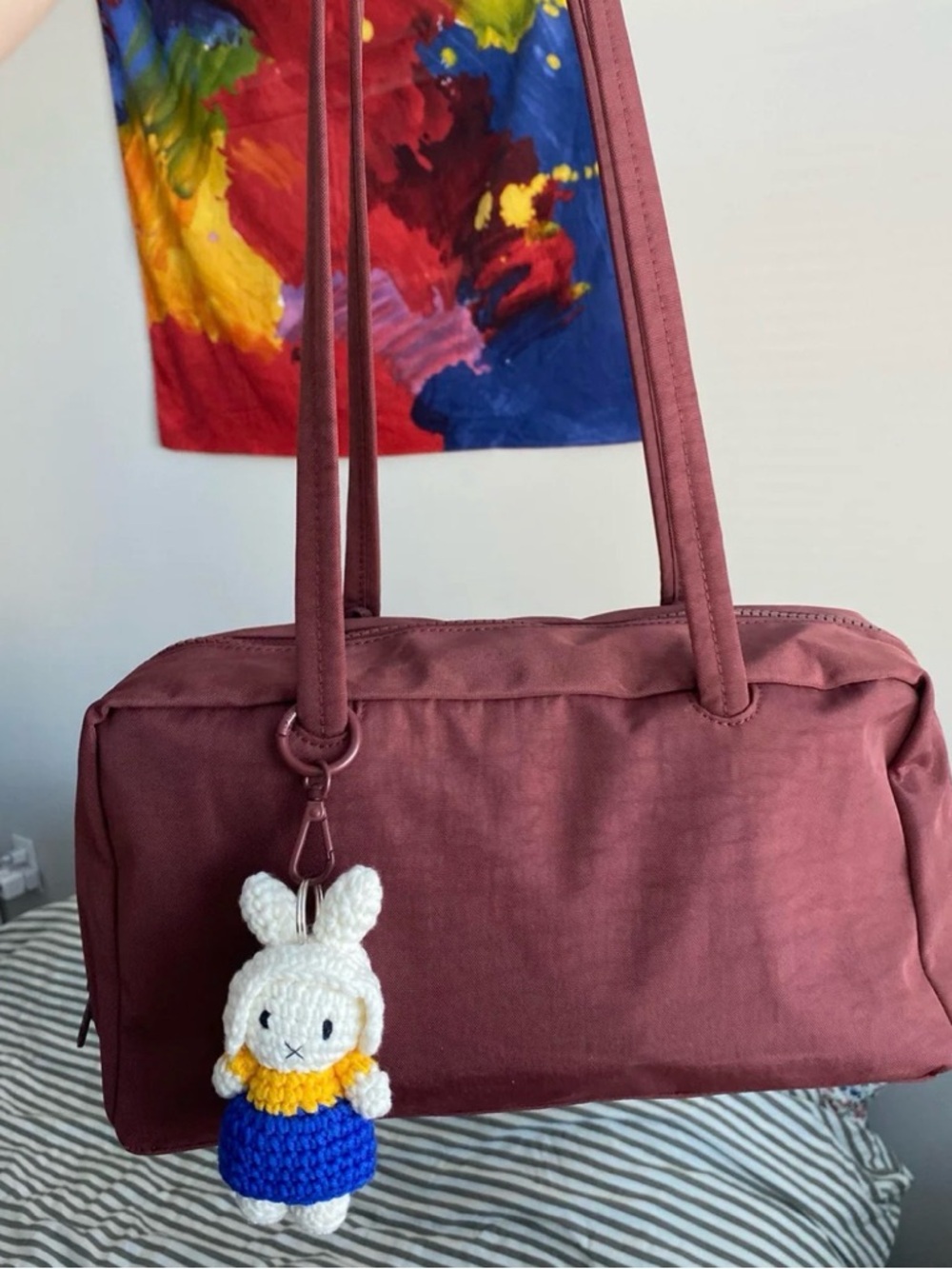 Baggu Bowler Bag in Mahogony